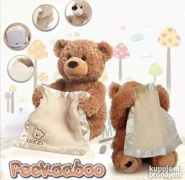 Meda skrivalica plisani meda Peekaboo plišani meda skrivalic